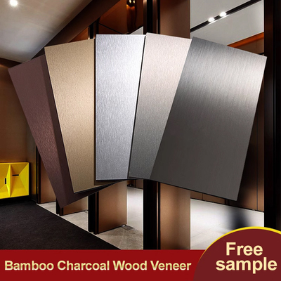 Qualidade Decoração de interiores Painel de parede de revestimento de madeira de metal Amigável ao meio ambiente Vestido de madeira de carvão de bambu Fábrica