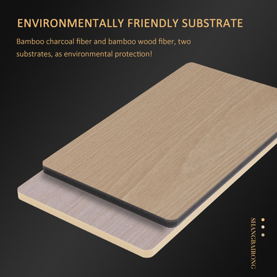 Qualidade Produtos quentes painel de parede de tecido de carvão de bambu à prova d'água para decoração de interiores Fábrica