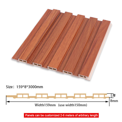 Qualidade Painel de madeira de bambu 1220*2440*5mm da veneziana do Thermoplastics WPC do carvão vegetal Fábrica